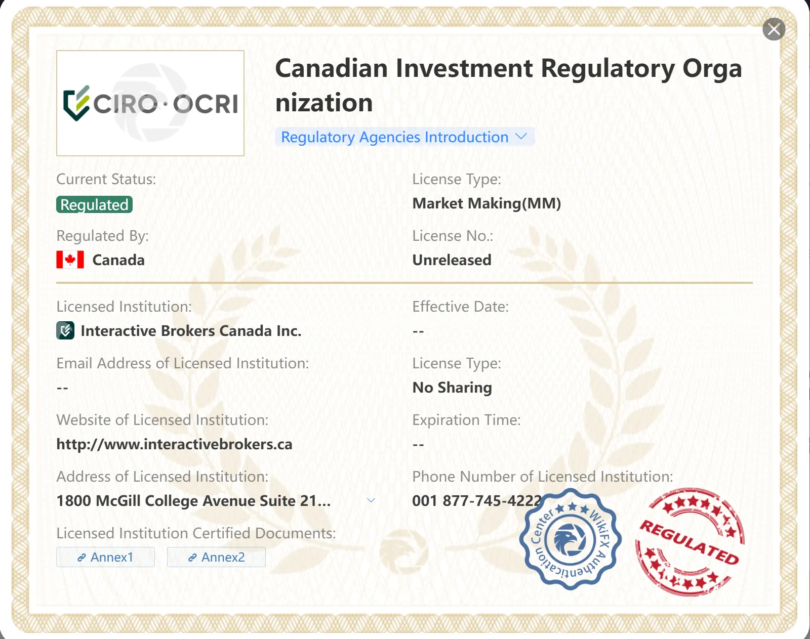 Regulated by CIRO