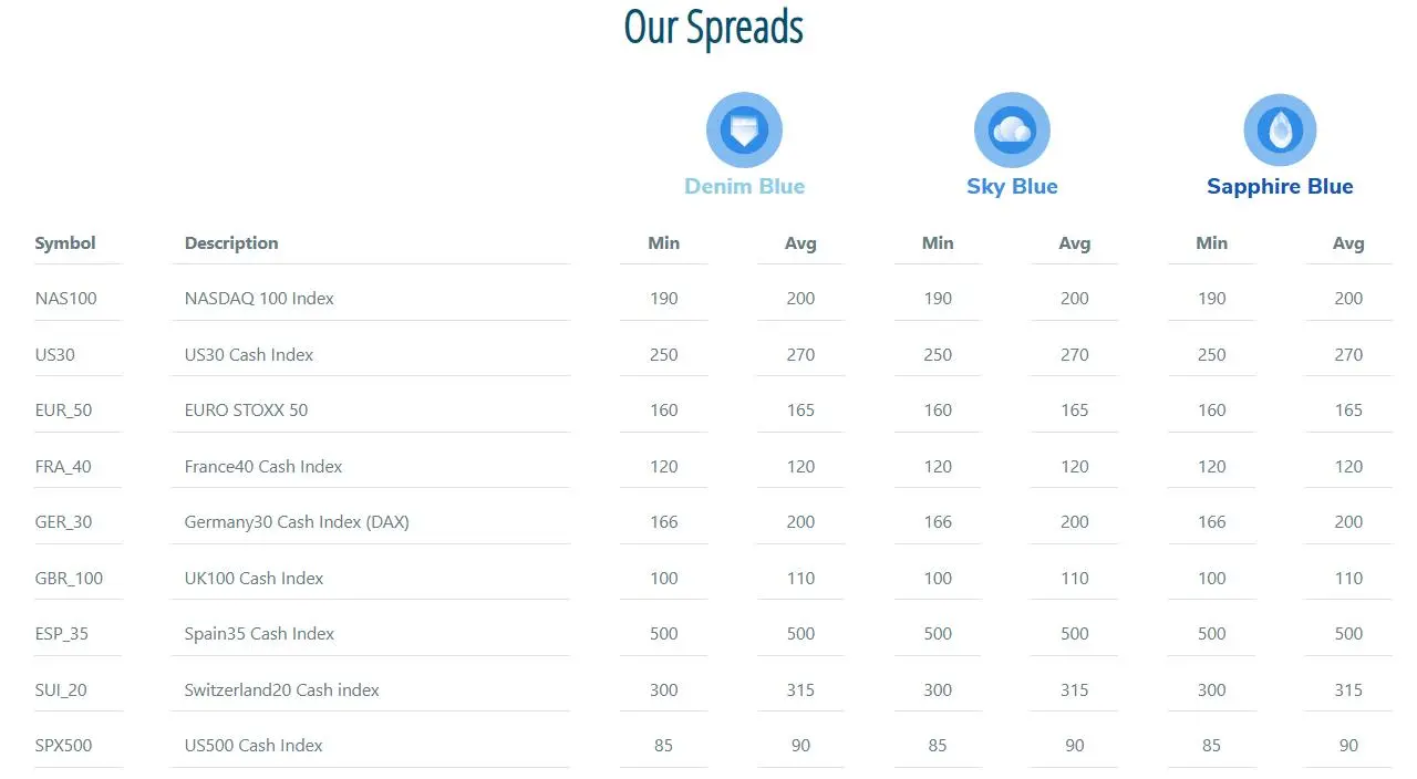 Blue Suisse Fees