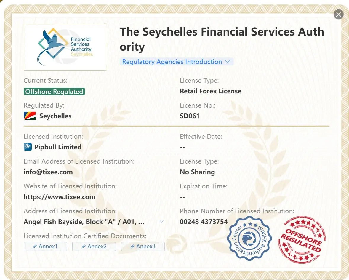 Offshore regulated by FSA