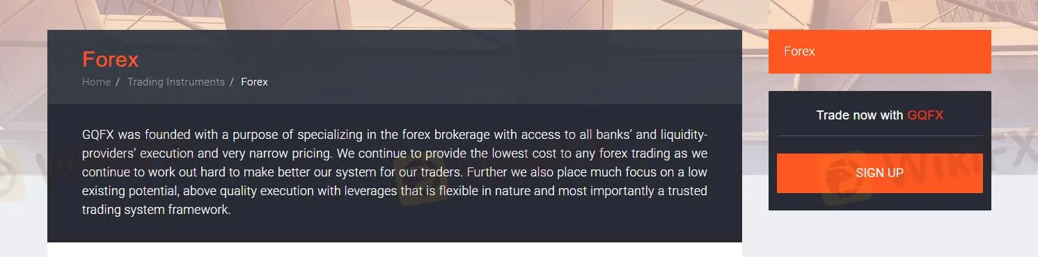 GQFX에서 무엇을 거래할 수 있나요? GQFX에서 무엇을 거래할 수 있나요?