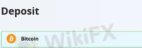 Bitcoin deposit