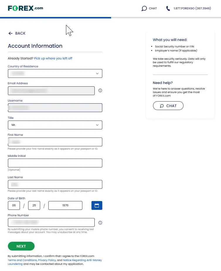 open account