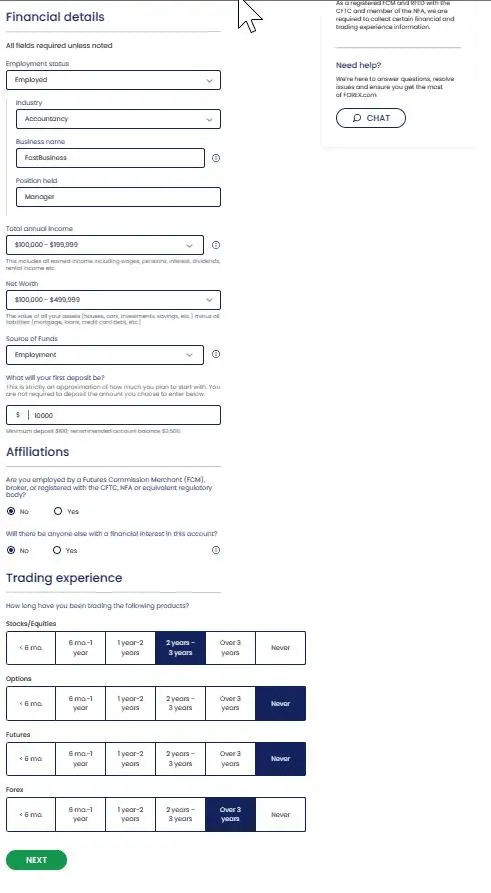 open account