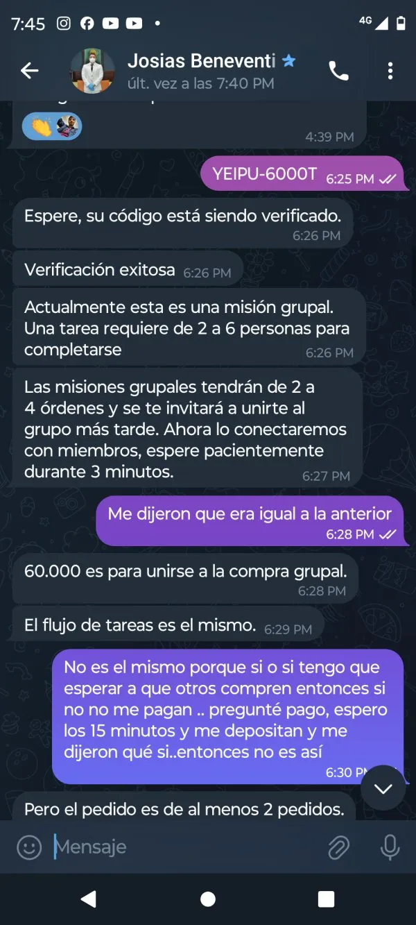 devidência de usário