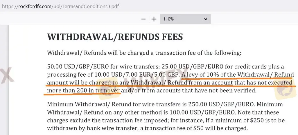 Deposit and Withdrawal