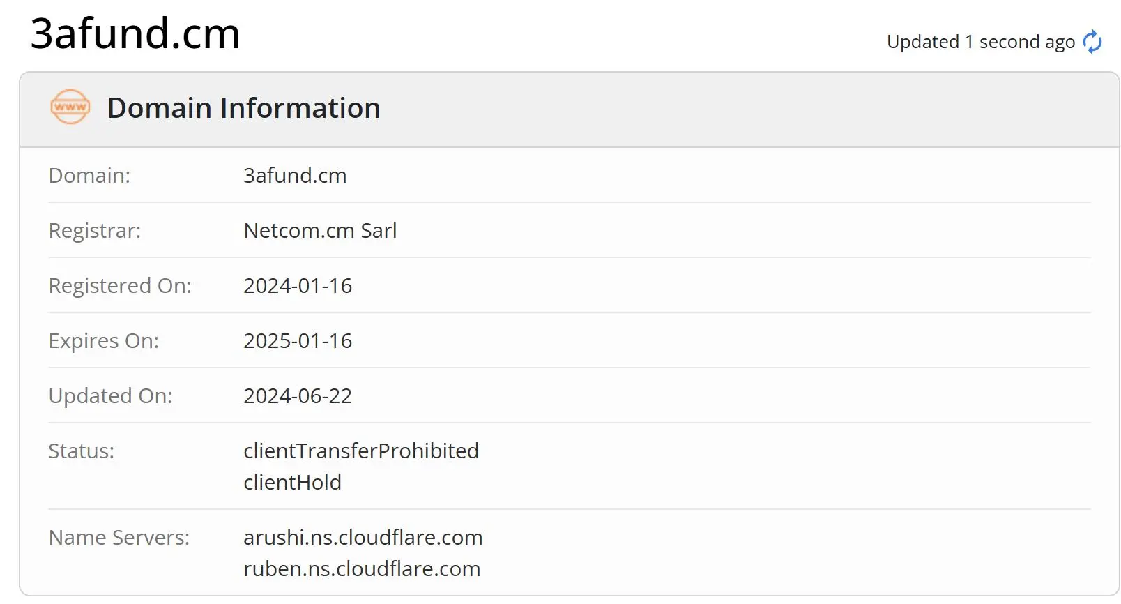 Domain information