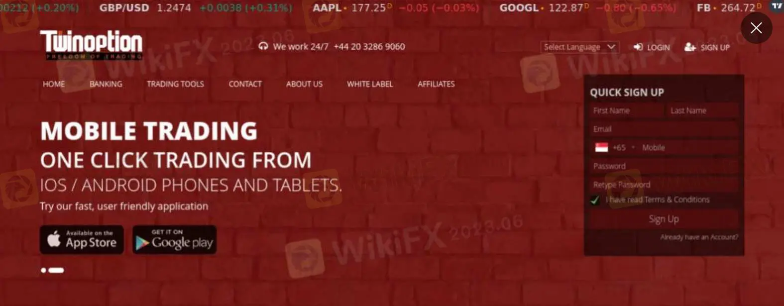 Twinoption Information