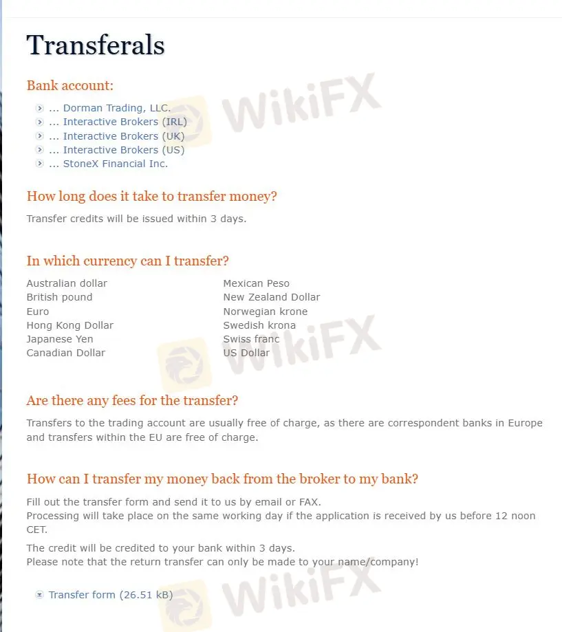 Transferals