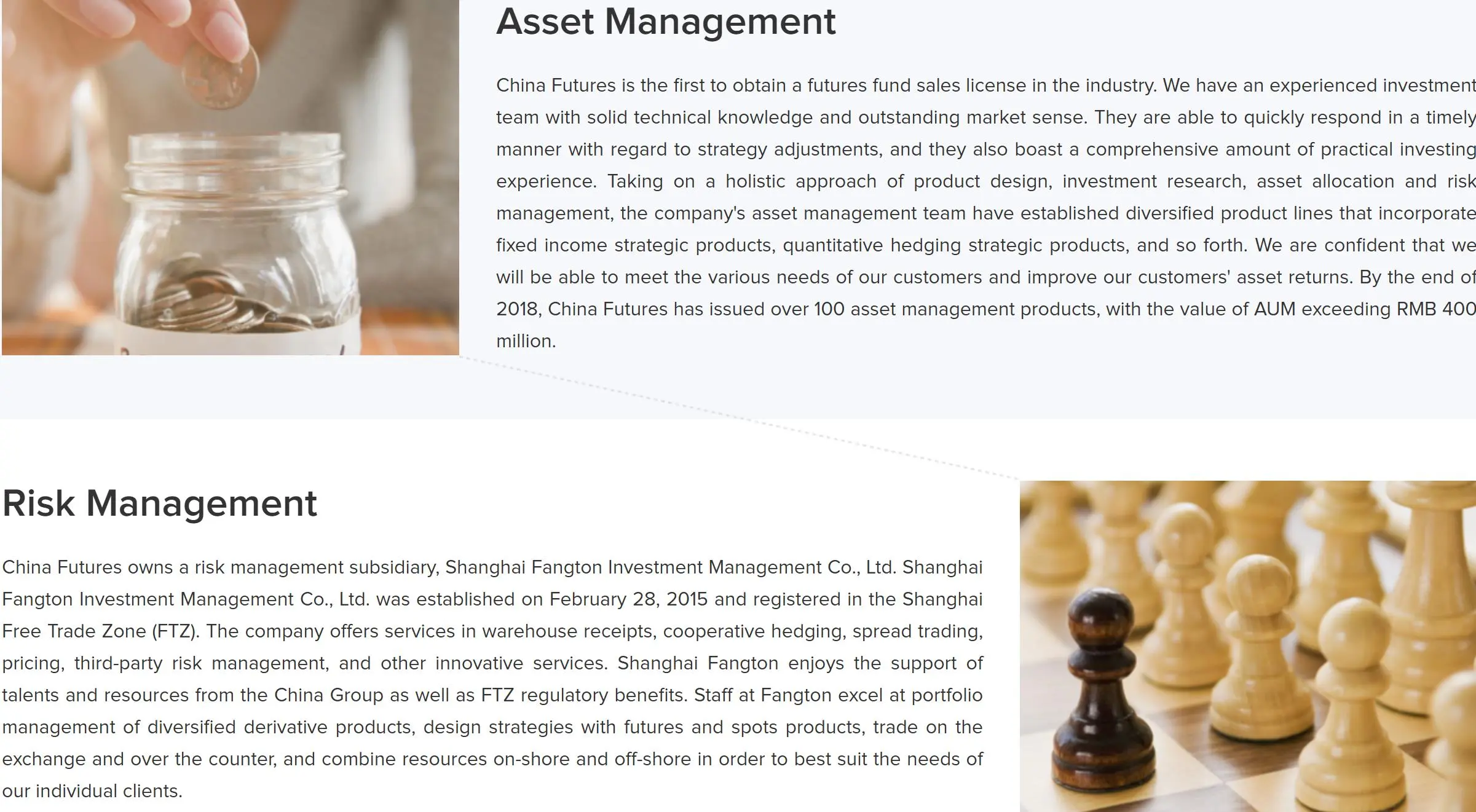 What services does CHINA FUTURES provide?