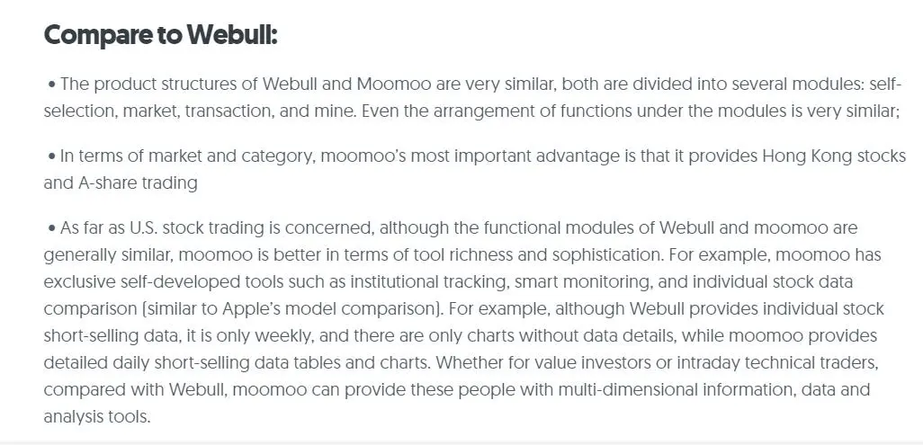 Moomoo vs Webull: Tool Comparison Moomoo vs Webull: Tool Comparison