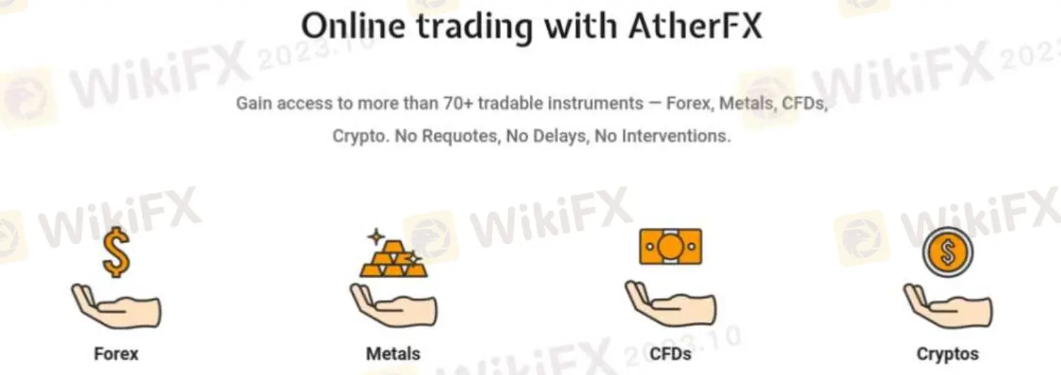 What Can I Trade on AtherFX?