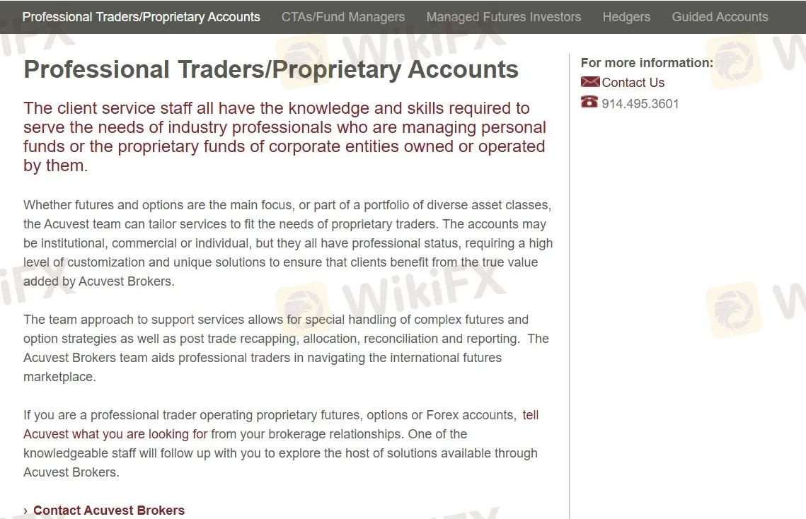 Professional Traders/Proprietary Accounts