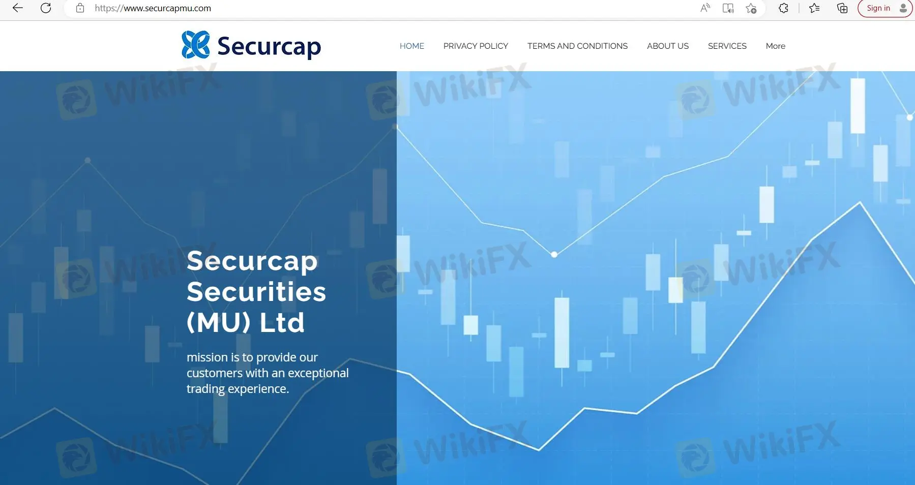 Securcap's homepage