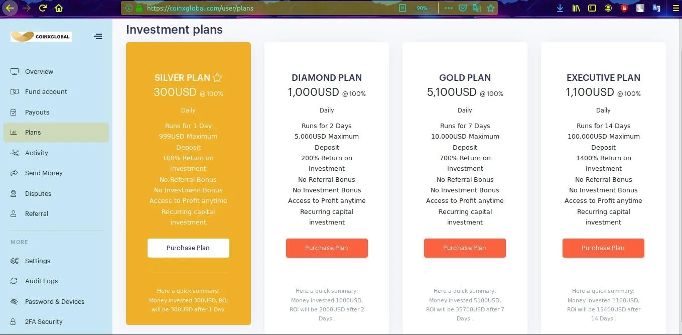 Investment plan comparison Investment plan comparison