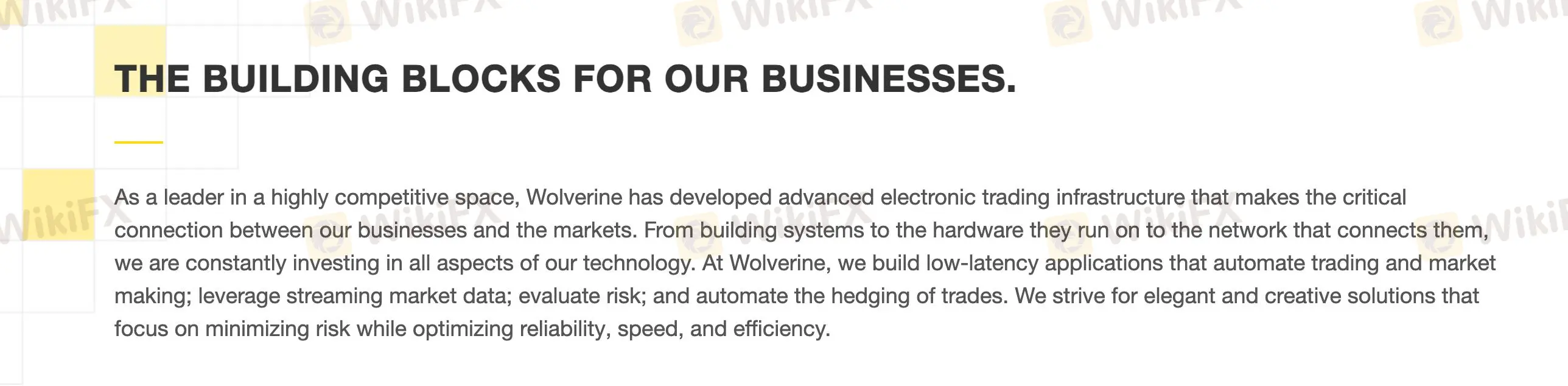 Technology of wolverine