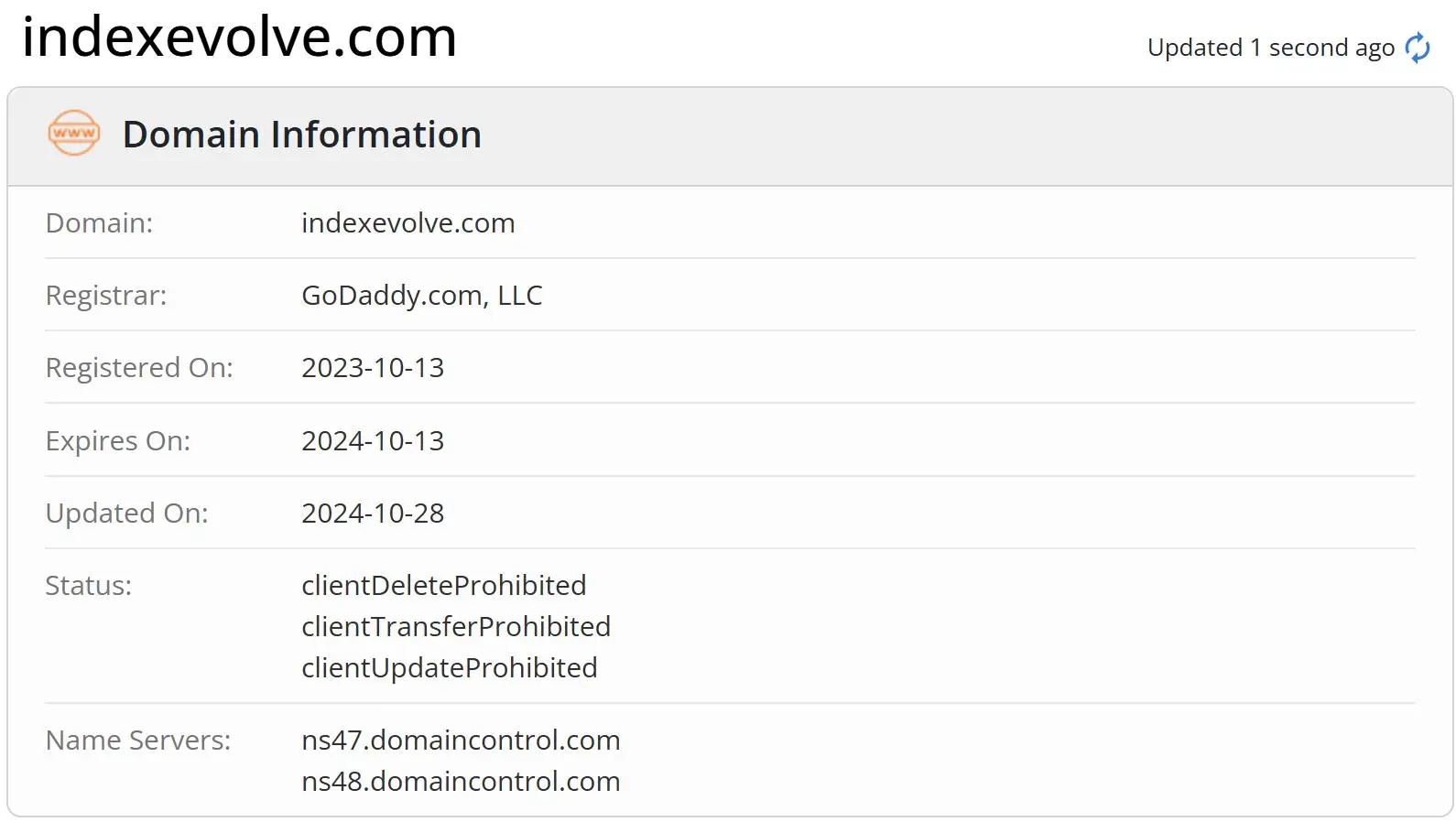 Domain information Domain information