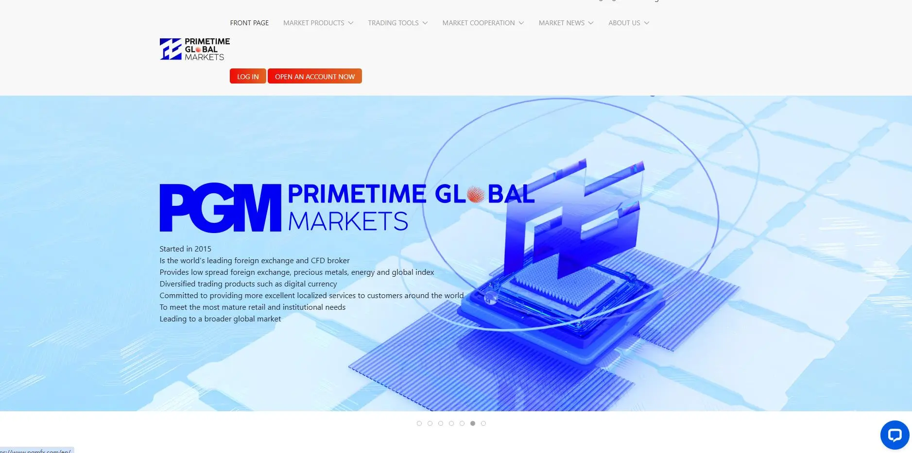 PRIMETIME GLOBAL MARKETS Information