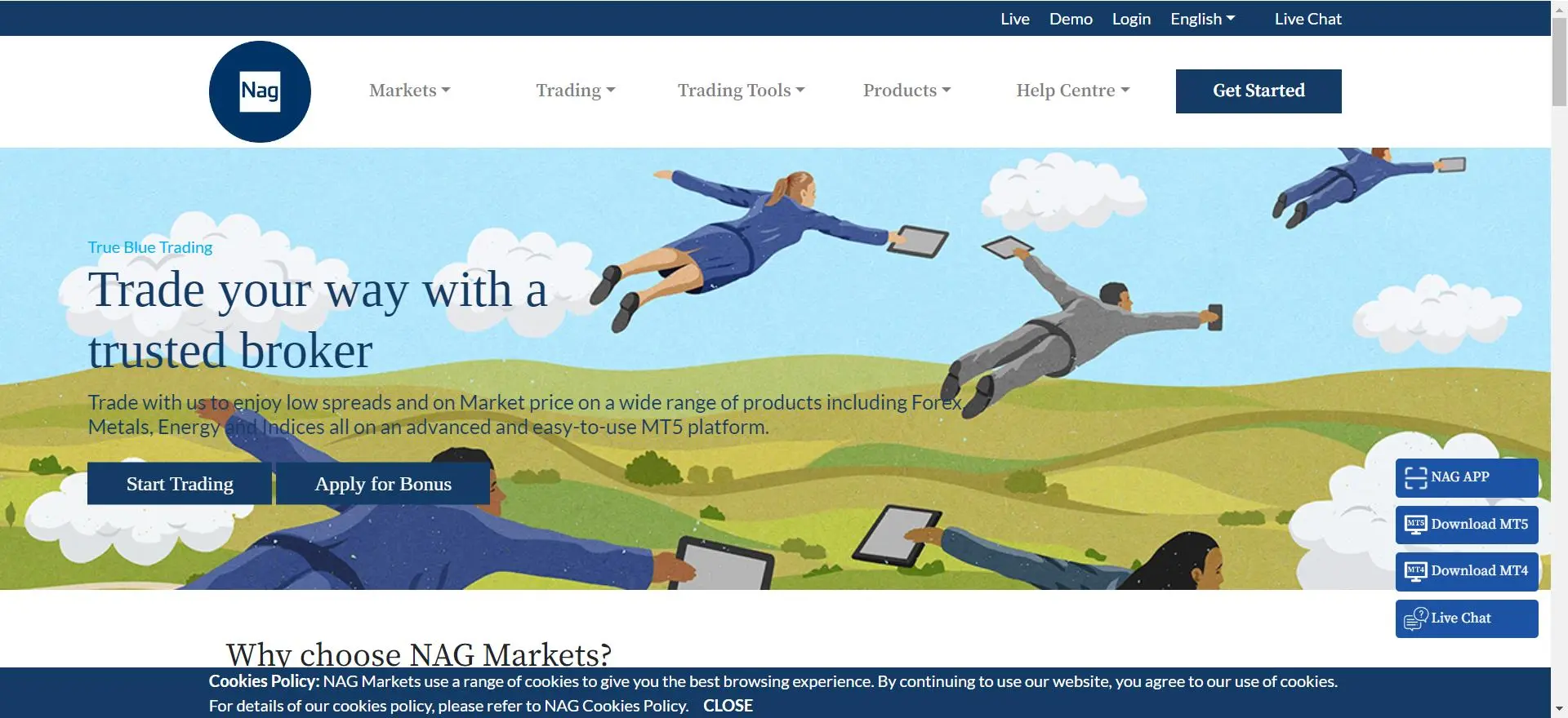 NAG Markets Information