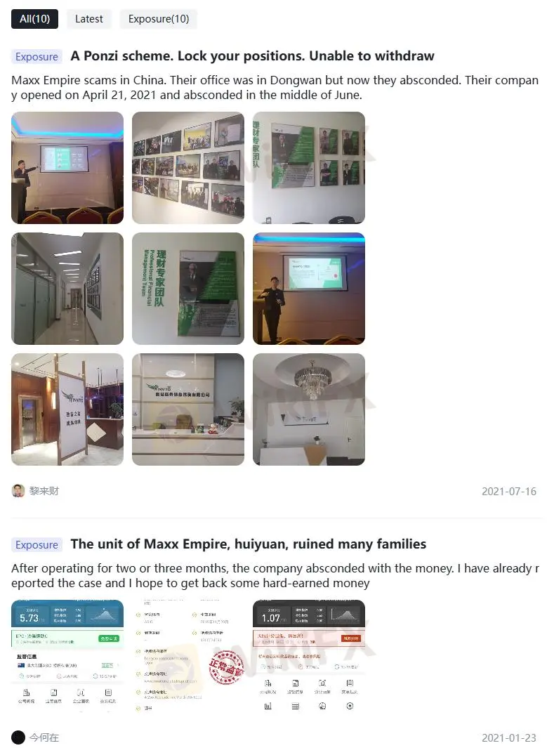 Negative Maxx Empire Reviews on WikiFX