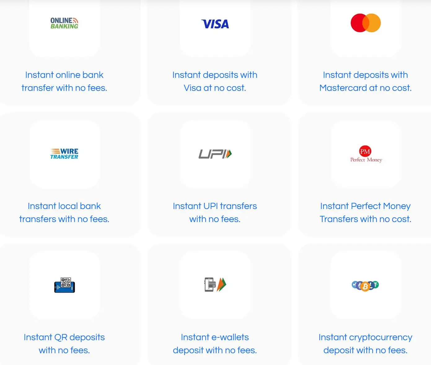 Deposit and Withdrawal