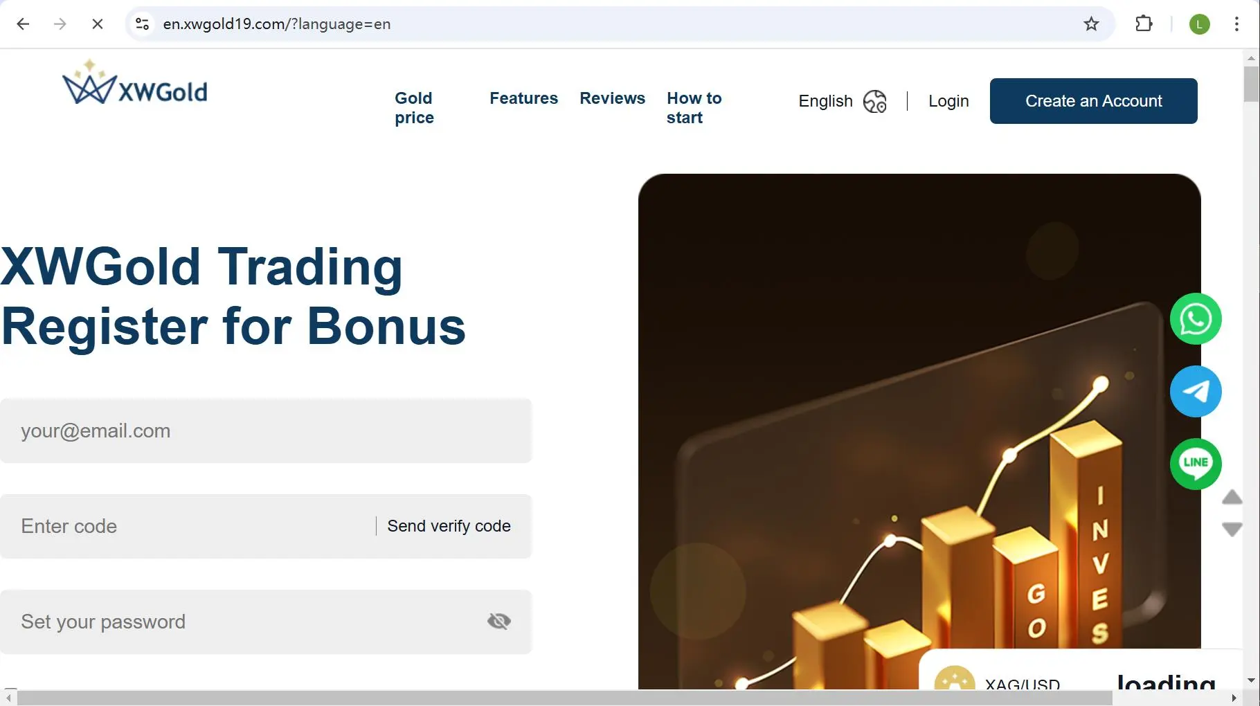 Xinwang Gold's homepage