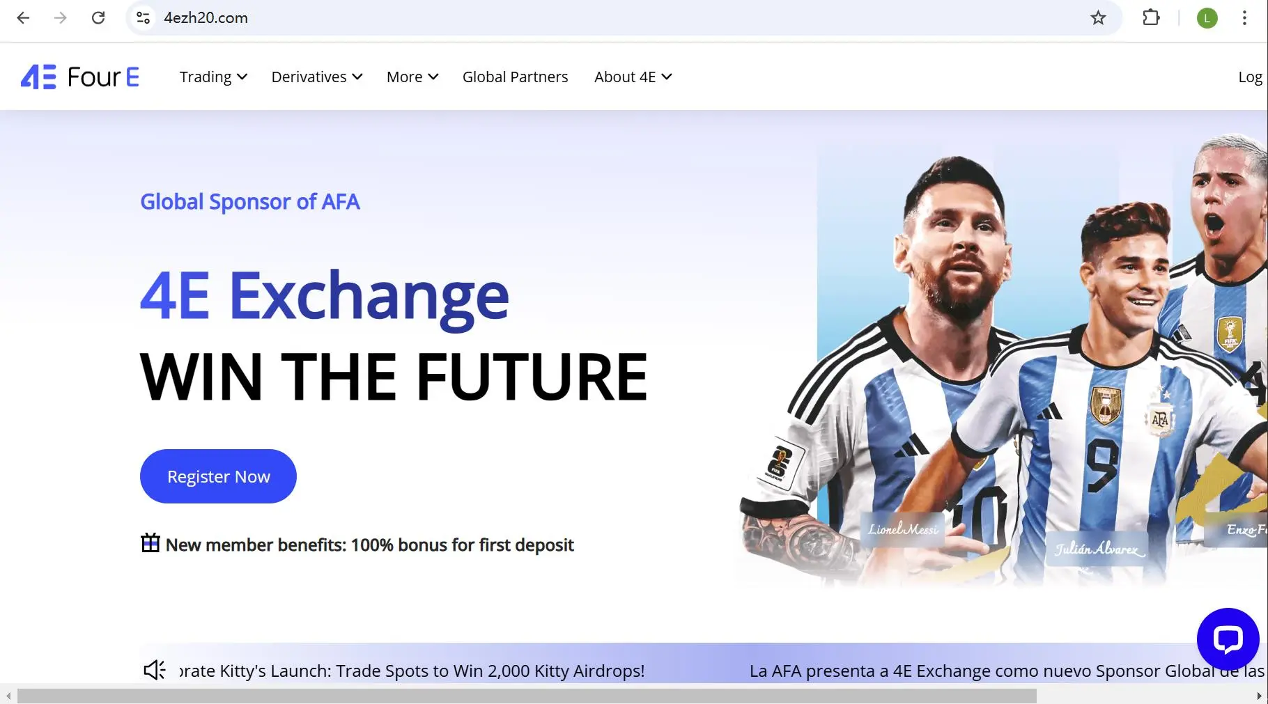 4e's homepage