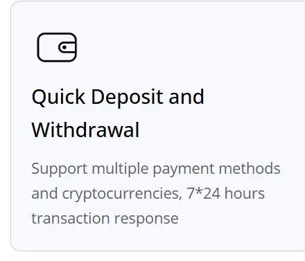 Deposit and Withdrawal