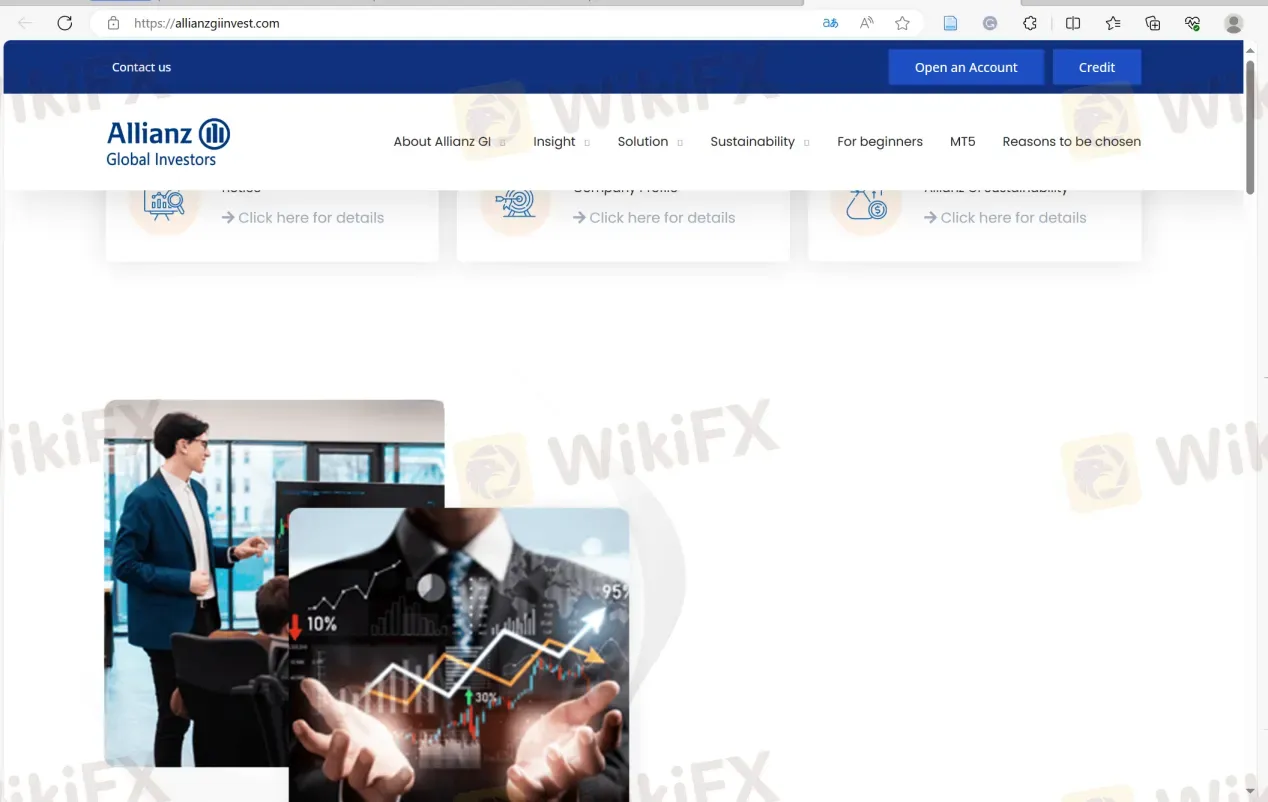 AllianzGI's homepage