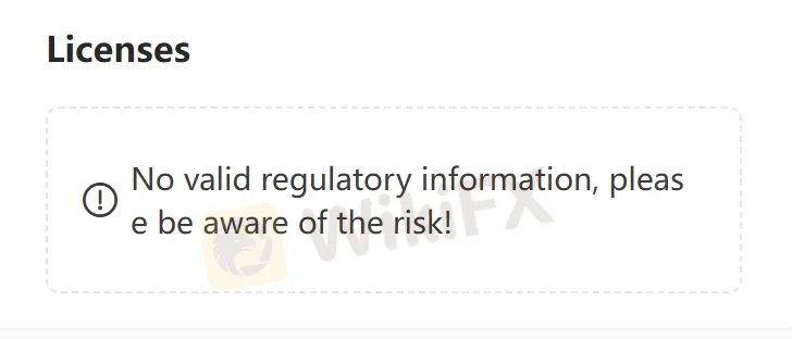 No license No license