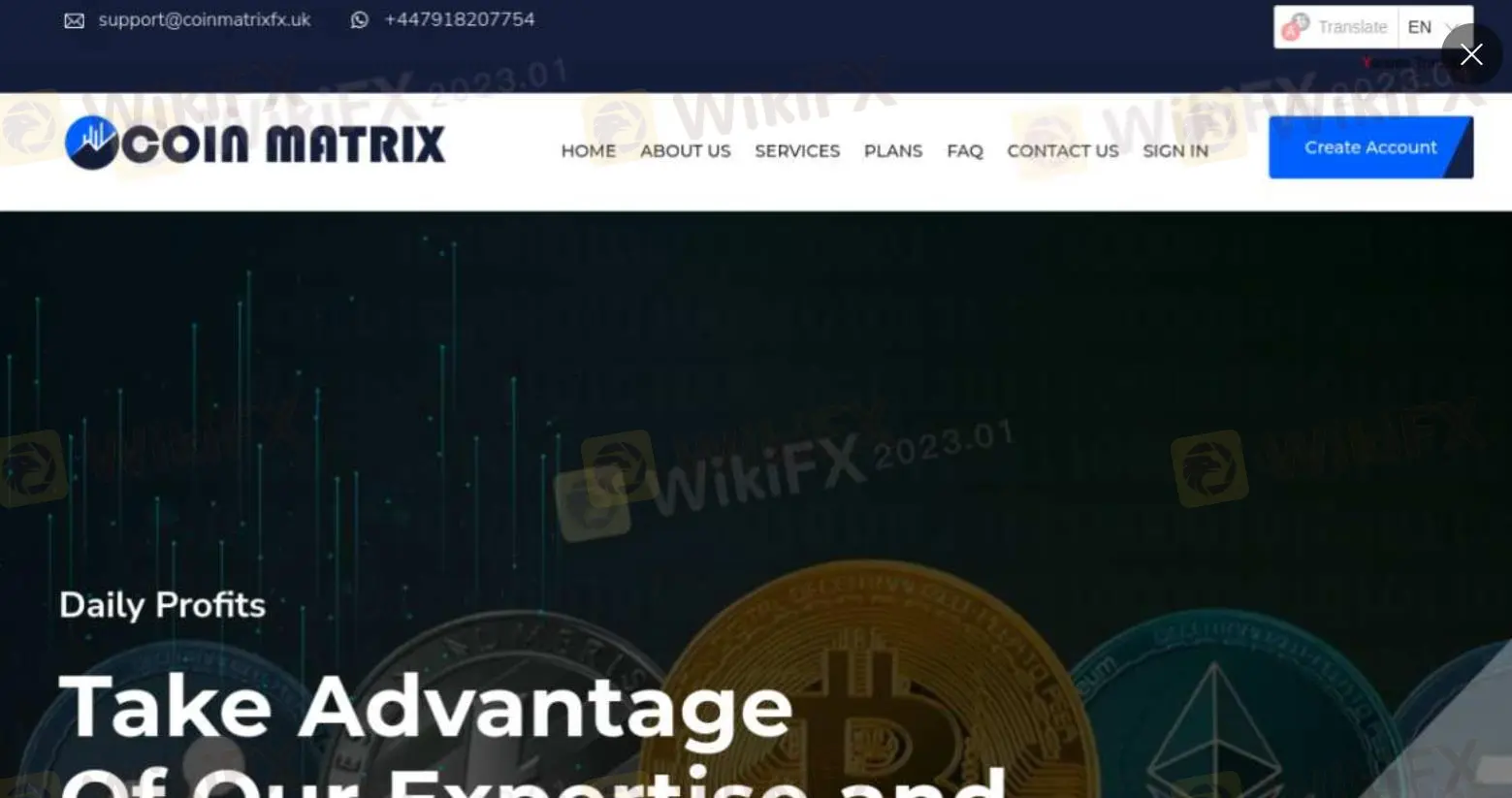 Coin Matrix Information