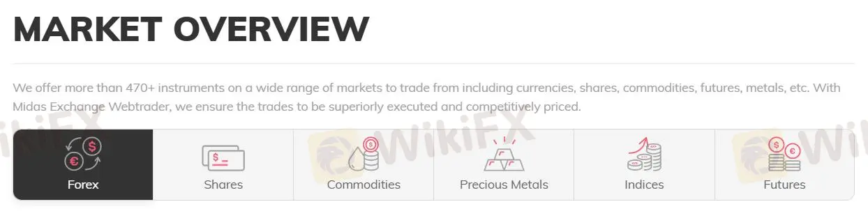 Apa yang Bisa Saya Perdagangkan di MIDAS EXCHANGE?