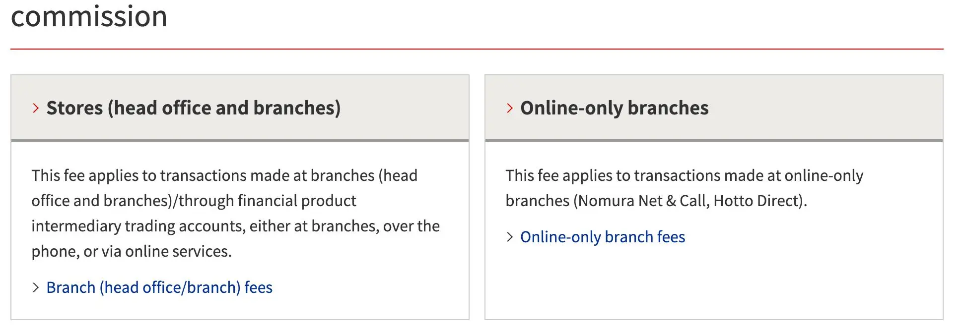 NOMURA Fees NOMURA Fees