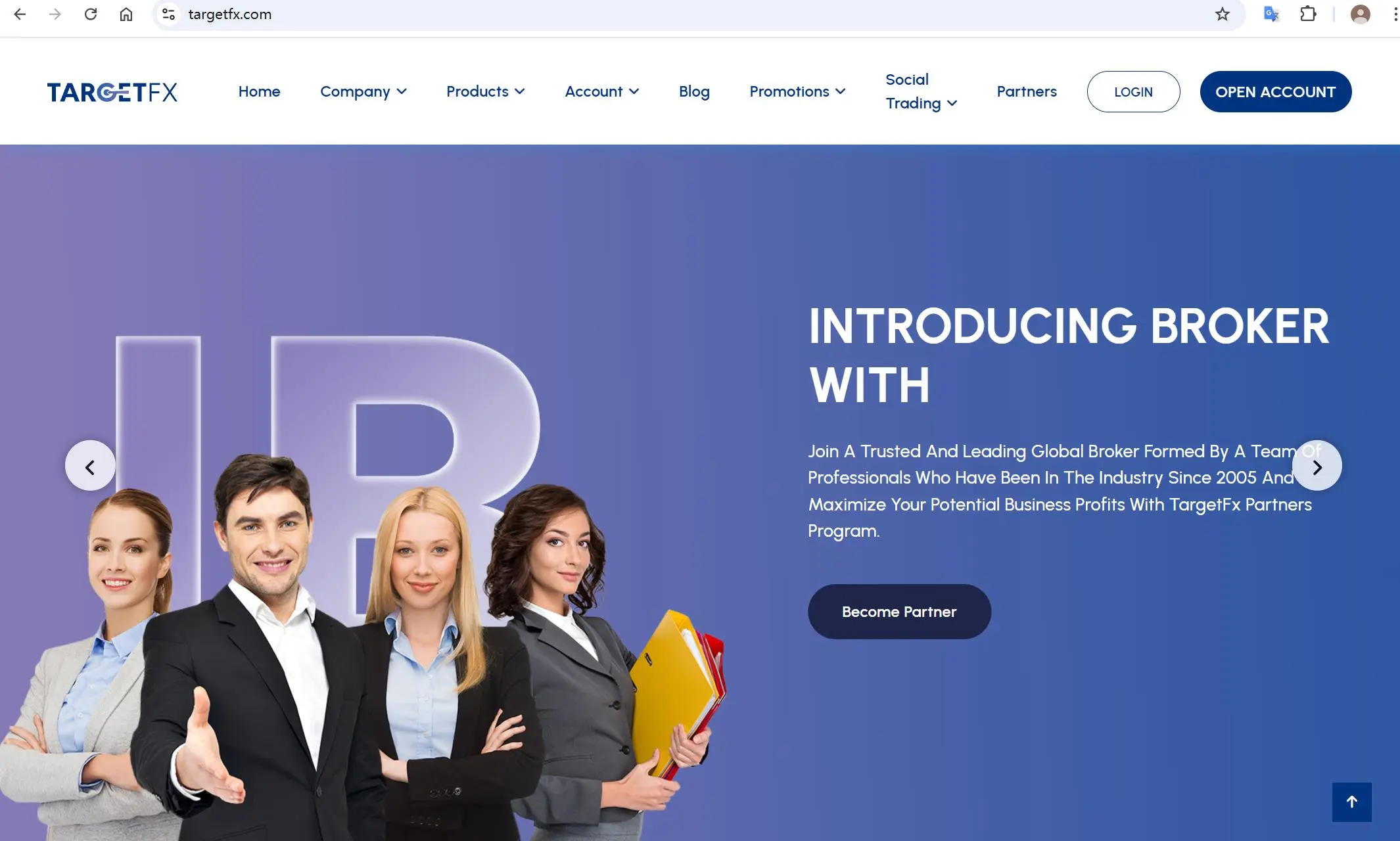 TargetFX's homepage