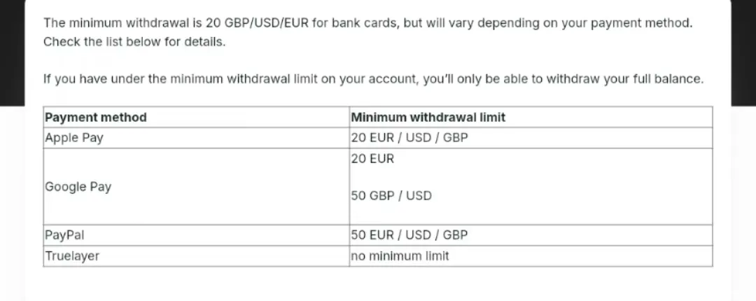 Deposit and Withdrawal Deposit and Withdrawal
