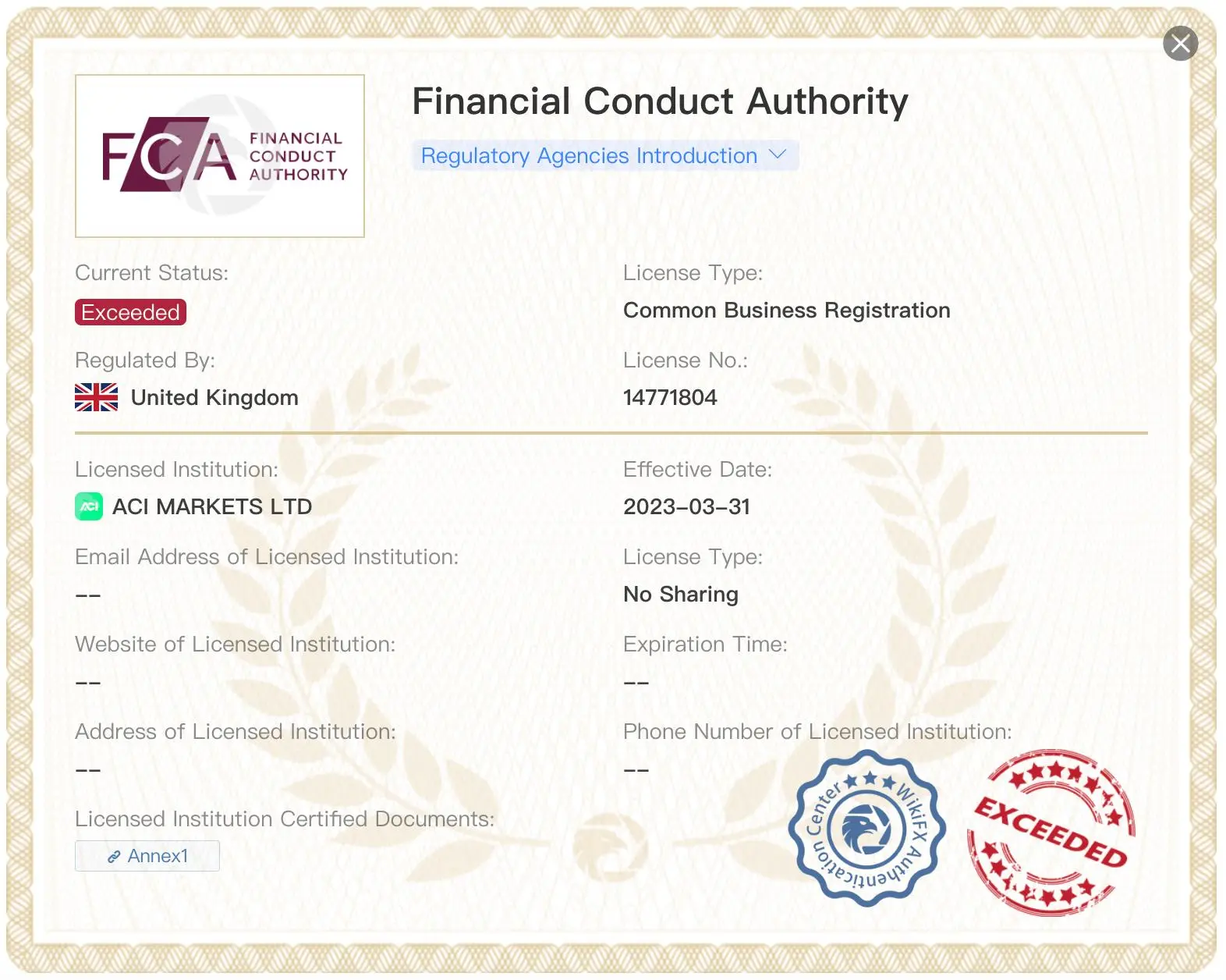 Is ACI TRADING Legit?