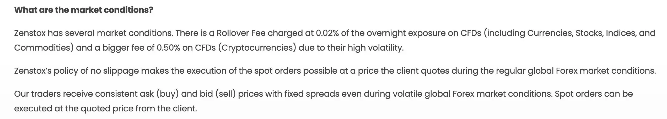Zenstox Fees