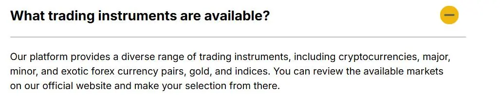 What Can I Trade on Gold Miner Finance?