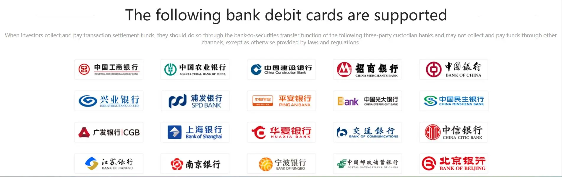 Deposit and Withdrawal