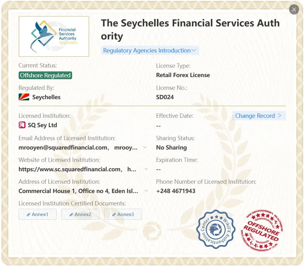 Offshore regulated by FSA