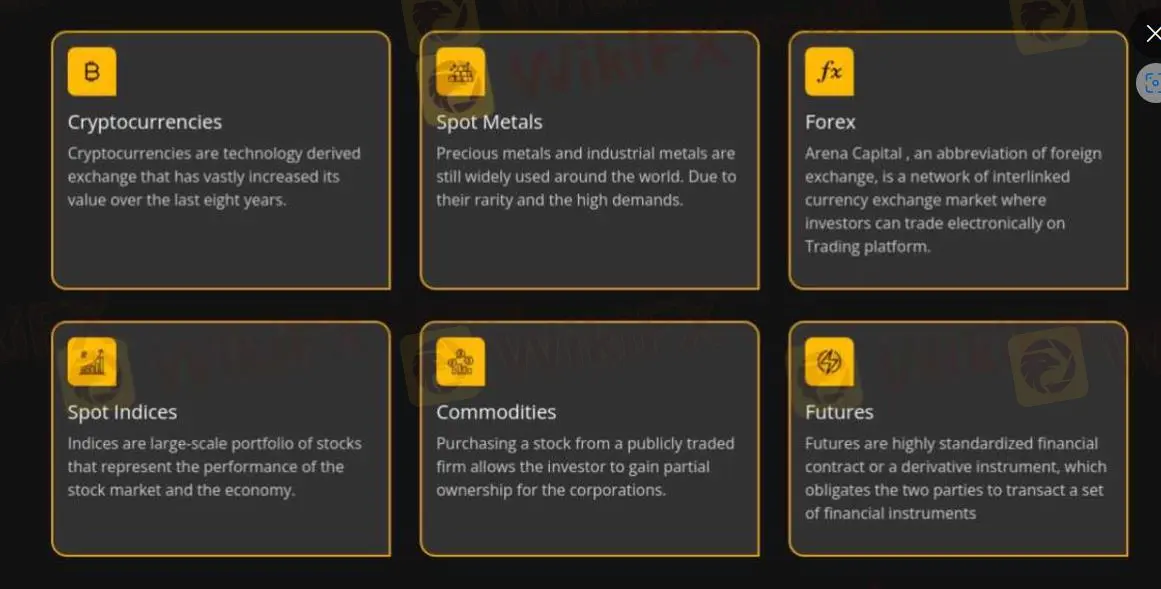 What Can I Trade in Arena Capital?