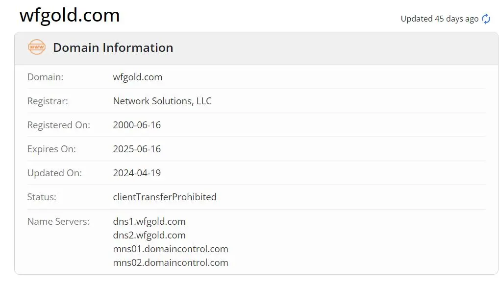 Domain information