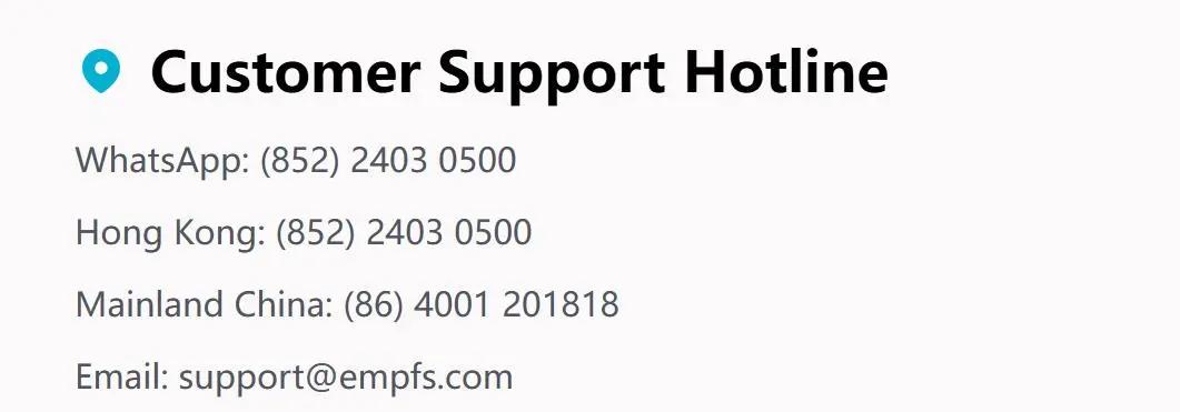 Customer Support Options