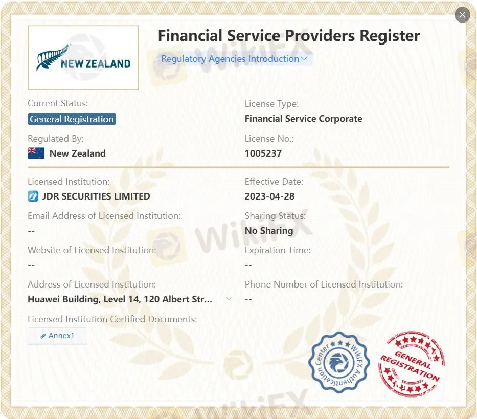 General registered FSPR license