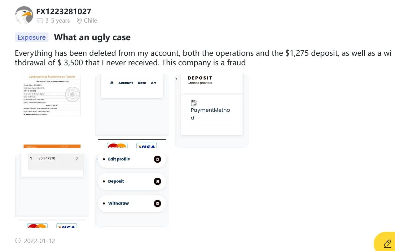 Negative Fortexo Reviews on WikiFX