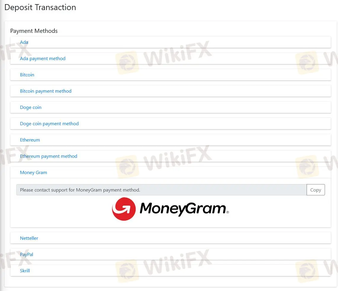 Payment methods