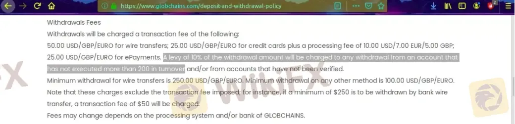Withdrawal fees 1