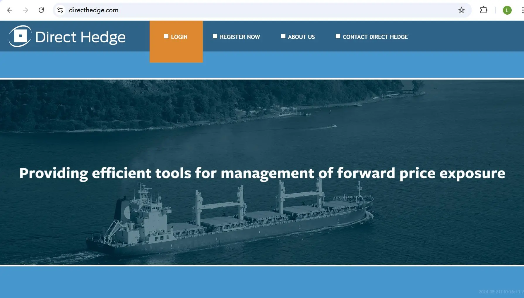 Direct Hedge's homepage