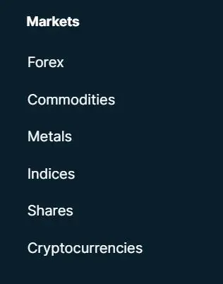 What Can I Trade on TSC FX GROUP?