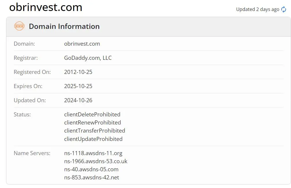 Domain information