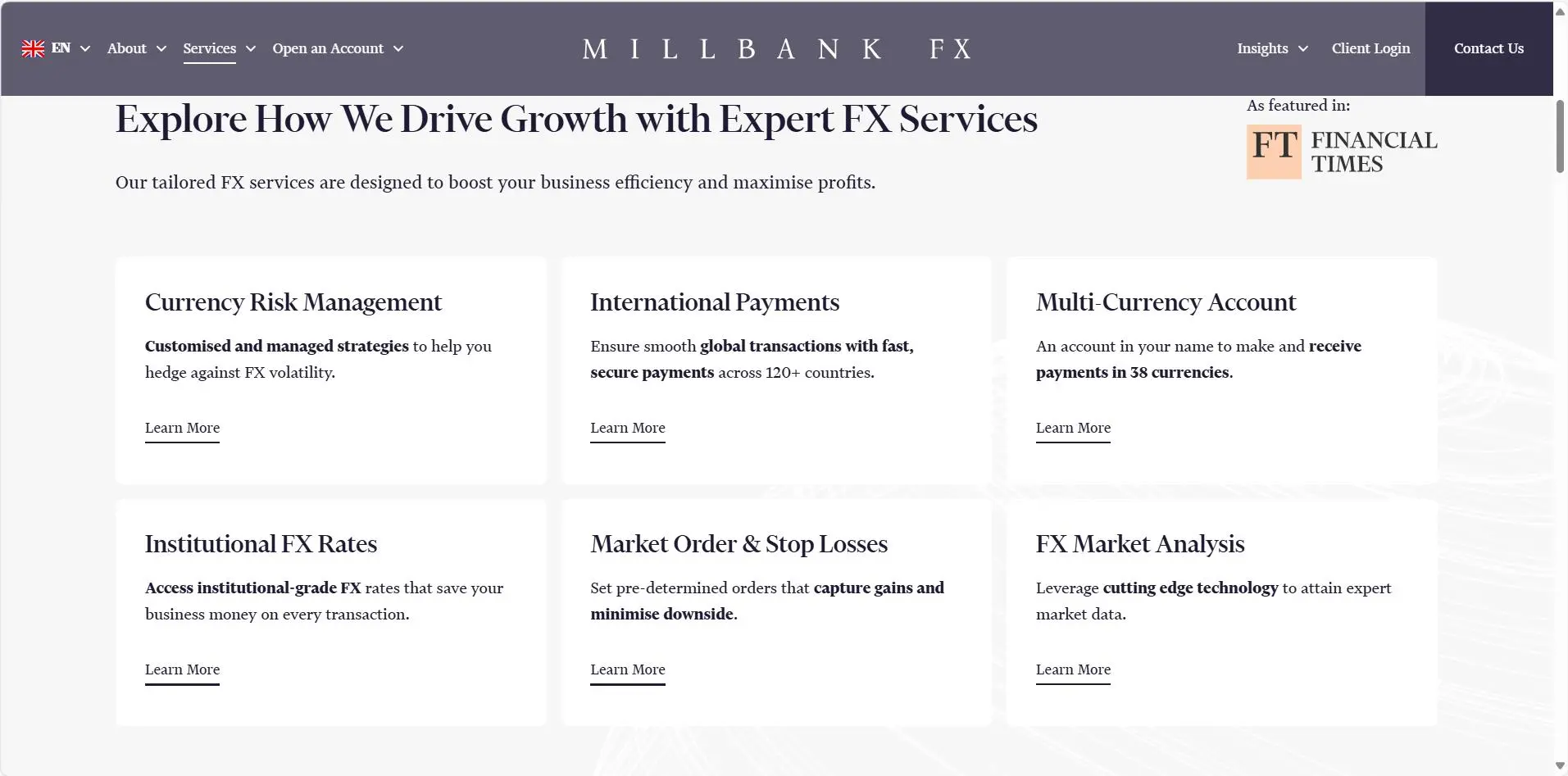 What Service Does Millbank FX Provide?